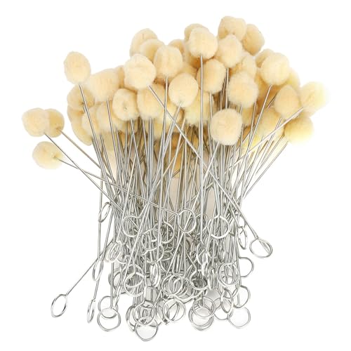 100pcs Woll Daubers Ballbürste, Dauberfärbungs -Applikator -Leder -Farbstoff -Werkzeug mit Metallgriff zum sterbenden Fleckendiy -Handwerksprojekten Politur 100pcs Woll Daubers Ballbürste, Dauberfärbungs -Applikator -Leder -Farbstoff -Werkzeug mit Metallgriff zum sterbenden Fleckendiy -Handwerksprojekten Politur von Tomedny