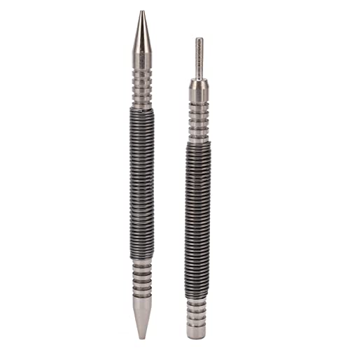 2 PCs Dual -Head -Nagel -Setter, Scharnierstift Punch Set Carbon Steel Stahlpunschwerkzeugfeder beladenes Design für Metall oder Holz 2 PCs Dual -Head -Nagel -Setter, Scharnierstift Punch Set Carbon Steel Stahlpunschwerkzeugfeder beladenes Design für Metall oder Holz von Tomedny