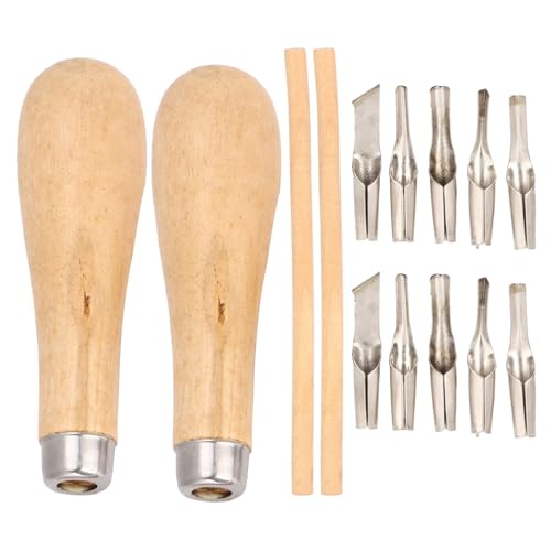 2 Sets Linoleumschneider, Linoleum Carving Tool Holzschnitzwerkzeughandschrudelschneider für DIY Sculpture Carpenter Experte von Tomedny