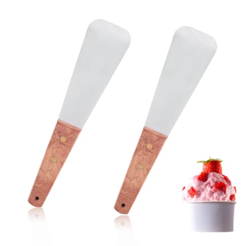2 Stück Eiscreme schaufel aus Edelstahl mit Holzgriff Dessert Spaten butter Cutter Küchen werkzeug zum Essen Küche 2 Stück Eiscreme schaufel aus Edelstahl mit Holzgriff Dessert Spaten butter Cutter Küchen werkzeug zum Essen Küche von Tomedny