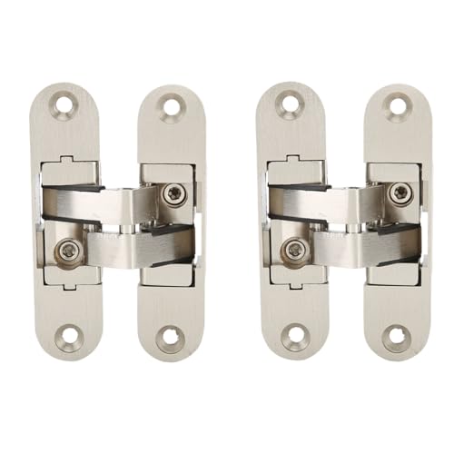 2pcs verstecktes Türscharnier, einstellbare gekreuzte versteckte Zinklegierung Klappscharniermöbel Hardware für Schränke Klappern ﻿ von Tomedny