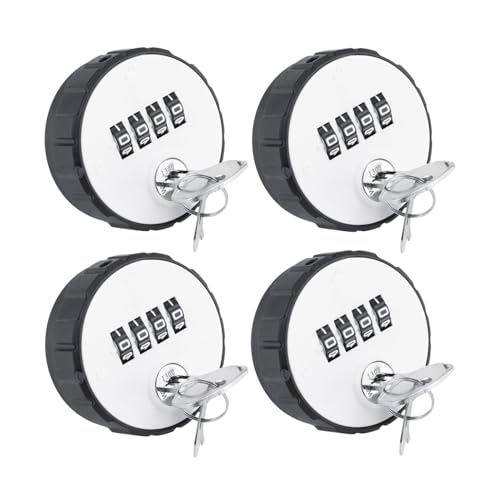 4 Pack Kombination schranks chloss, Digital schranks chloss mit Code Zink legierung Kombination Cam Zylinder codiert mit Schlüssel für Schubladen kasten Postfach (Installationsdicke 20 mm) von Tomedny