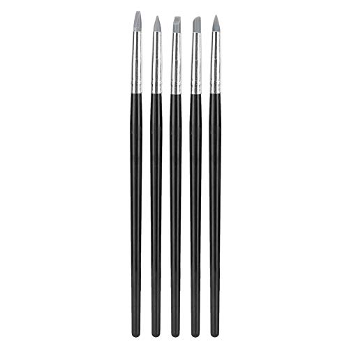 5pcs Silikon -Ton -Bildhauerei, Nagelkunstskulptur Silikonpinsel Pinsel Weiches Töpferton -Werkzeug für Keramikhandwerk Felsnagel 5pcs Silikon -Ton -Bildhauerei, Nagelkunstskulptur Silikonpinsel Pinsel Weiches Töpferton -Werkzeug für Keramikhandwerk Felsnagel von Tomedny