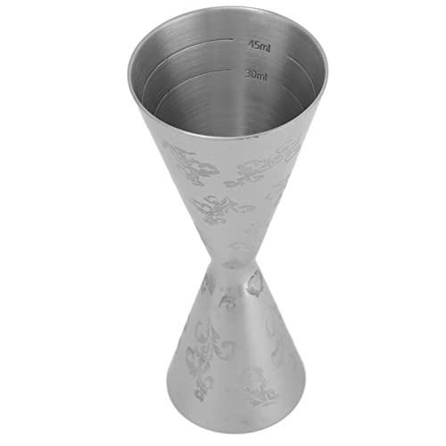 Cocktail Jigger, Heavy Duty Edelstahl Doppel Cocktail Jigger Alkohol Messbar Werkzeug mit Messungen im Inneren für Barten den (30 ml 60 ml) von Tomedny