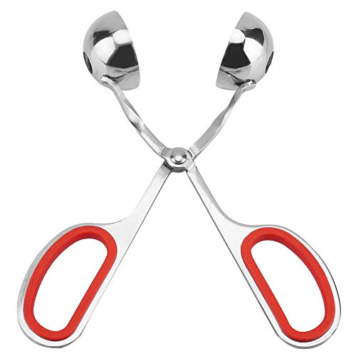 Fleischbällchen -Hersteller -Werkzeug, Edelstahl -Fleischbällchen -Maker -Clip wiederverwendbarer Fleischkugel Scoop Form Pop, Eiszange Werkzeug für Küchenkochen (Rot) von Tomedny