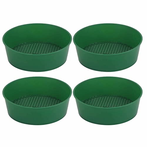 Garten Sieb, 4 Pack Runde Boden Sieb Kunststoff Garten Sieb Sukkulente Pflanzen Sandstein Filter Garten Werkzeug von Tomedny