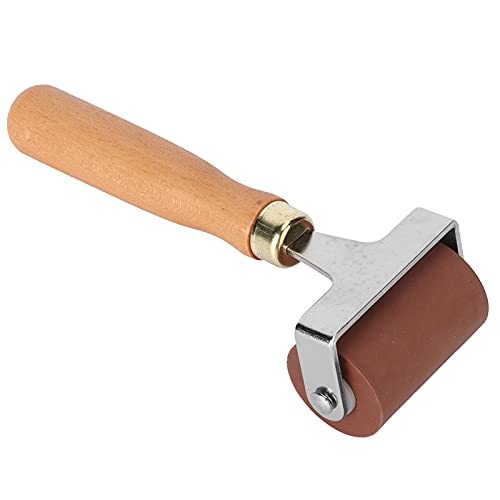 Gummi -Brayer -Roller, Gummi -Roller -Werkzeug -Tintenrollen -Stempelrolle mit Holzgriff für Printemaking -Scrapbooks Wallpaper (5cm) von Tomedny