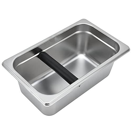 Knock Box, Stainless Steel Grounds Container Large Coffee Pucks Container Espresso Accessories for Coffee Grounds von Tomedny