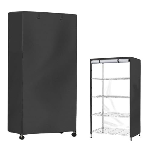 Rackregalschelfabdeckung, Abdeckung der Lagerregale mit Reißverschluss -Regalbezügen für Home Office Outdoor Innendrahtregale von Tomedny