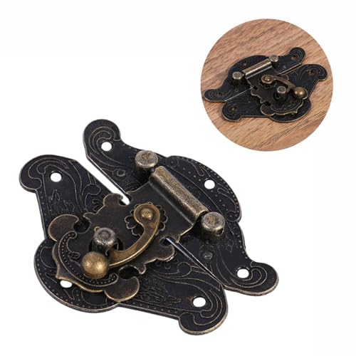 Schmucks cha tulle Hasp, kleine Box Hasp Latch Vintage dekorative Mini-Latch Möbel Schloss mit Schrauben für Schmuck Schmuckstück Fall (Xxs) von Tomedny