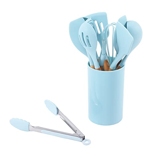 Silikon-Kochgeschirr-Set 12PCS, Küchen utensilien Set Silikon-Küchen-Gadgets mit Holzgriff zum Backen, Kochen und Mischen Silikon-Kochgeschirr-Set 12PCS, Küchen utensilien Set Silikon-Küchen-Gadgets mit Holzgriff zum Backen, Kochen und Mischen von Tomedny