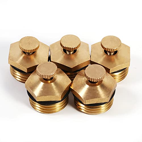 Tomedny 5PCS Misting Düsen, einstellbare Zentrifugal düse 1/2 Zoll Messing Rasen Garten Sprinkler Zerstäuber für Jet Landwirtschaft Sprayer von Tomedny
