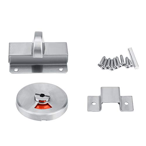 Tomedny Commercial Door Lock, Stainless Steel Bathroom Privacy Indicator Partition Door Lock Latch for Restaurants Medical Offices von Tomedny