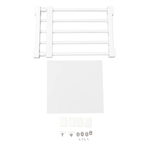 Tomedny Kleiderschrankspannungsschelf, erweiterbares Schrankschelfschelf -DIY -Speicher -Organisator DIY Divider Separator Storage Regal Regal Rack für Garderobe (38-55 cm / 15-21,7 Zoll Länge) von Tomedny