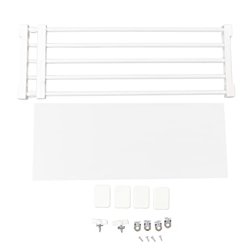 Tomedny Kleiderschrankspannungsschelf, erweiterbares Schrankschelfschelf -DIY -Speicher -Organisator DIY Divider Separator Storage Regal Regal Rack für Garderobe (75–120 cm / 29,5-47,2 Zoll Länge) von Tomedny