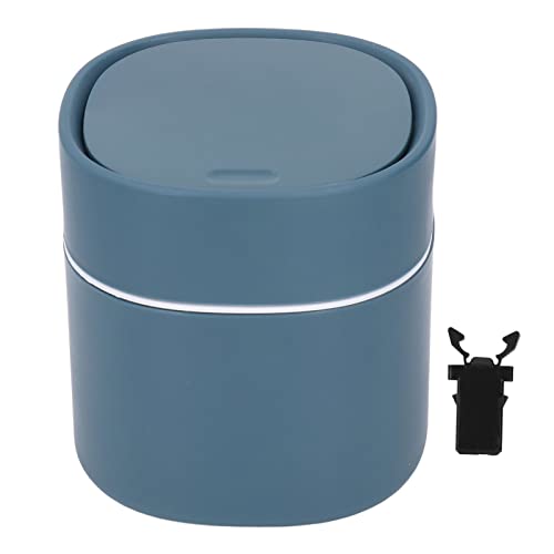 Tomedny Mini Desktop Trash Can with Lid, Practical Countertop Garbage Cans Functional Tiny Waste Basket for Desktop Countertop (Blue) von Tomedny