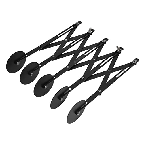 Verstellbarer Gebäckschneider, Edelstahl -Teig -Divider -Backstecherwalze für Pizza -Kuchen Waffeln Teigkekse (5 Runden) von Tomedny