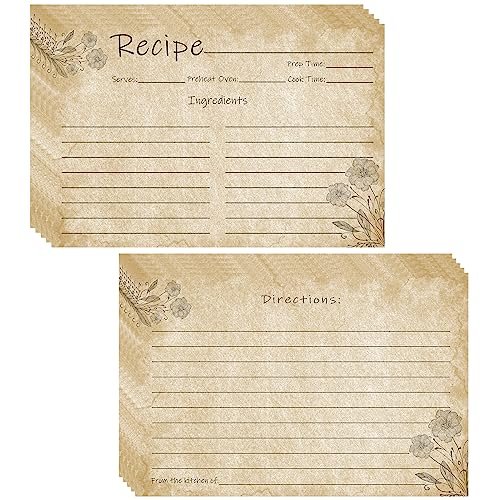 Rezeptkarten, 10 x 15 cm, 100 Stück, doppelseitig, blanko, für Brautpartys, Hochzeiten und Weihnachtsgeschenke – bewahren Sie Ihre kulinarischen Kreationen auf Rezeptkarten, 10 x 15 cm, 100 Stück, doppelseitig, blanko, für Brautpartys, Hochzeiten und Weihnachtsgeschenke – bewahren Sie Ihre kulinarischen Kreationen auf von Tomioziey