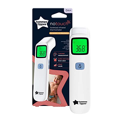 Tommee Tippee NoTouch Digitales Infrarot-Thermometer, für Neugeborene, 1 Sekunde sofortige Messwerte in ˚C oder ˚F, ab 0 Monaten von Tommee Tippee