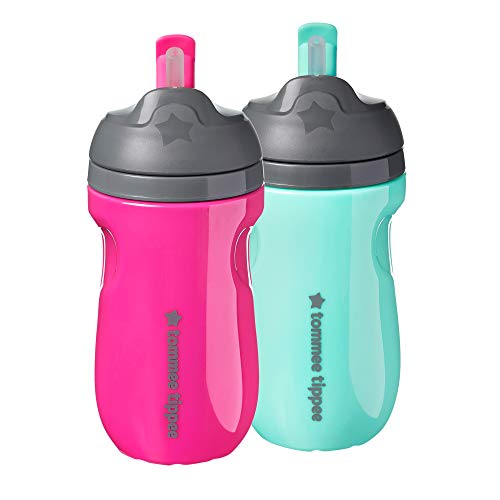 Tommee Tippee Trinkbecher für Kleinkinder, isoliert, aus Stroh, ab 12 Monaten, 2 Stück von Tommee Tippee