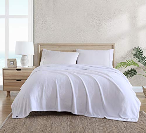 Tommy Bahama Queen-Size-Decke, ultraweiche Plüsch-Fleece-Bettwäsche, gemütliche und warme Heimdekoration (Weiß, Queen-Size) von Tommy Bahama