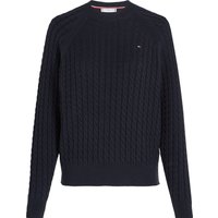 Tommy Hilfiger Curve Rundhalspullover "CRV CO CABLE C-NK SWEATER" von Tommy Hilfiger Curve