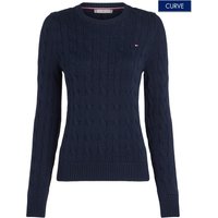 Tommy Hilfiger Curve Rundhalspullover "CRV CO CABLE VAR LS C-NK SWT" in Großen Größen, mit Zopfmuster, Langarm Tommy Hilfiger Curve Rundhalspullover "CRV CO CABLE VAR LS C-NK SWT" in Großen Größen, mit Zopfmuster, Langarm von Tommy Hilfiger Curve