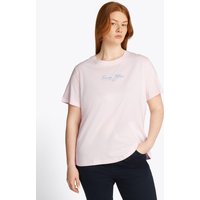 Tommy Hilfiger Curve Rundhalsshirt "CRV REG SCRIPT C-NK TEE SS", in Großen Größen, Logoschriftzug von Tommy Hilfiger Curve