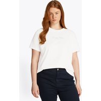 Tommy Hilfiger Curve Rundhalsshirt "CRV REG SCRIPT C-NK TEE SS", in Großen Größen, Logoschriftzug von Tommy Hilfiger Curve