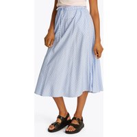 Tommy Hilfiger A-Linien-Rock "CRINKLE VISCOSE MIX MIDI SKIRT" mit Streifenmuster, mit Tunnelzug am Bund Tommy Hilfiger A-Linien-Rock "CRINKLE VISCOSE MIX MIDI SKIRT" mit Streifenmuster, mit Tunnelzug am Bund von Tommy Hilfiger