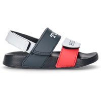 Tommy Hilfiger Badesandale "VELCRO SANDAL", Sommerschuh, Poolslides, Klettschuh, mit Klettverschlüssen von Tommy Hilfiger