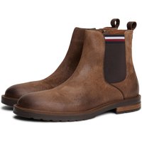 Tommy Hilfiger Chelseaboots "CLEATED HILFIGER SUEDE CHELSEA" Blockabsatz, Stiefelette, Businessschuh in schmaler Form Tommy Hilfiger Chelseaboots "CLEATED HILFIGER SUEDE CHELSEA" Blockabsatz, Stiefelette, Businessschuh in schmaler Form von Tommy Hilfiger