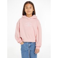 Tommy Hilfiger Kapuzensweatshirt "MONOTYPE FLOCK HOODIE" Kinder bis 16 Jahre mit Logoschriftzug von Tommy Hilfiger