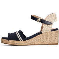 Tommy Hilfiger Keilsandalette "FRINGE CANVAS MEDIUM WEDGE", Plateau, Sommerschuh, Riemchensandale mit Streifen Tommy Hilfiger Keilsandalette "FRINGE CANVAS MEDIUM WEDGE", Plateau, Sommerschuh, Riemchensandale mit Streifen von Tommy Hilfiger