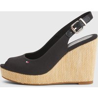 Tommy Hilfiger Keilsandalette "ICONIC ELENA SLING BACK WEDGE" von Tommy Hilfiger