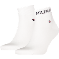 Tommy Hilfiger Kurzsocken "TH MEN QUARTER 2P HILFIGER TAB" 2 Paar, Logo-Flag und Schriftzug von Tommy Hilfiger