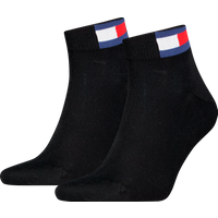 Tommy Hilfiger Kurzsocken "TH UNI TJ QUARTER 2P FLAG" 2 Paar, Verstärkte Ferse und Spitze für zusätzliche Strapazierfähigkeit von Tommy Hilfiger