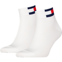 Tommy Hilfiger Kurzsocken "TH UNI TJ QUARTER 2P FLAG" 2 Paar, Verstärkte Ferse und Spitze für zusätzliche Strapazierfähigkeit von Tommy Hilfiger