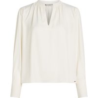 Tommy Hilfiger Langarmbluse "SOFT VIS V NECK LS BLOUSE" mit Raffungen Tommy Hilfiger Langarmbluse "SOFT VIS V NECK LS BLOUSE" mit Raffungen von Tommy Hilfiger