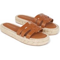 Tommy Hilfiger Pantolette "AUTHENTIC FLAT LTHR ESPADRILLE" von Tommy Hilfiger