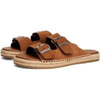 Tommy Hilfiger Pantolette "FLEX JUTTE HILFIGER SUEDE SANDAL", Sommerschuh, Schlupfschuh mit verstellbaren Schnallen Tommy Hilfiger Pantolette "FLEX JUTTE HILFIGER SUEDE SANDAL", Sommerschuh, Schlupfschuh mit verstellbaren Schnallen von Tommy Hilfiger