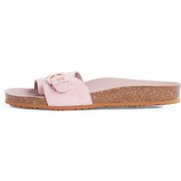 Tommy Hilfiger Pantolette "SOFT SUEDE ADJUSTABLE MULE", Keilabsatz, Sommermode, Schlupfschuh, Flats mit TH-Logo von Tommy Hilfiger