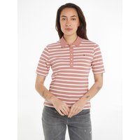 Tommy Hilfiger Poloshirt "1985 REG PIQUE STRIPE POLO SS" mit dezenter Tommy Hilfiger Logostickerei von Tommy Hilfiger