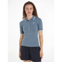 Tommy Hilfiger Poloshirt "SLIM SMD TIPPING LYOCELL POLO SS" von Tommy Hilfiger