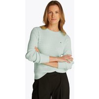 Tommy Hilfiger Rundhalspullover "CO CABLE C-NK LS SWEATER", mit Zopfmuster von Tommy Hilfiger