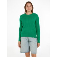 Tommy Hilfiger Rundhalspullover "CO CABLE C-NK SWEATER" von Tommy Hilfiger