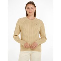 Tommy Hilfiger Rundhalspullover "CO CABLE C-NK SWEATER" von Tommy Hilfiger