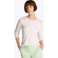 Tommy Hilfiger Rundhalspullover "CO JERSEY STITCH LS C-NK SWT" mit Logostickerei von Tommy Hilfiger