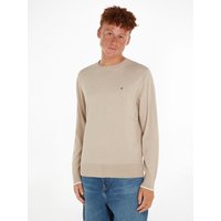 Tommy Hilfiger Rundhalspullover "MOULINE ORGANIC COTTON C NECK" von Tommy Hilfiger