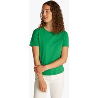 Tommy Hilfiger Rundhalsshirt "SLUB REG C-NK SS" mit Flammgarn-Struktur, mit Logostickerei Tommy Hilfiger Rundhalsshirt "SLUB REG C-NK SS" mit Flammgarn-Struktur, mit Logostickerei von Tommy Hilfiger